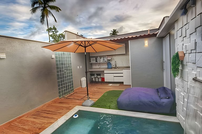 Villa Beija-Flor1: Suíte alexa e piscina privativa